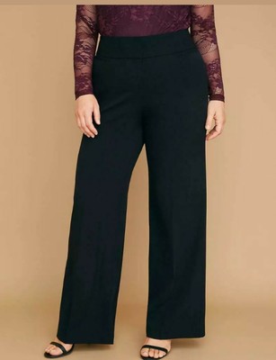 lane bryant black slacks