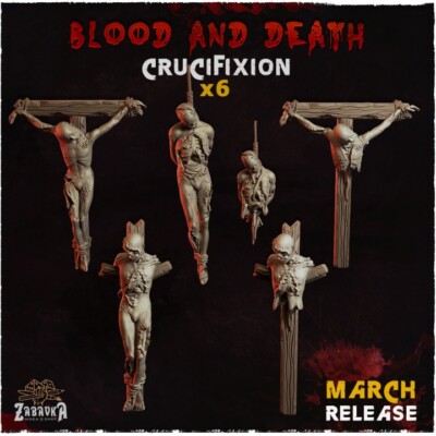 Basing decoration bits   32mm scale. Crucifixion execution 6 detailed pieces