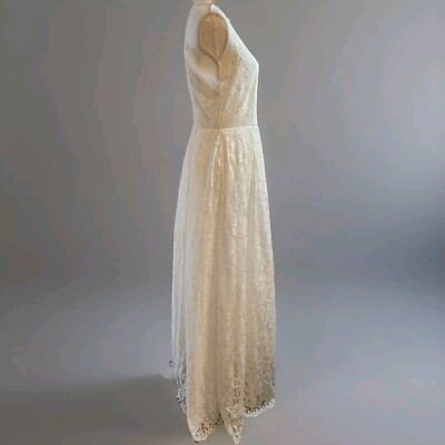 ASOS Wedding Dress Size 10 Lace Halter Neck Maxi Length Pale Ivory | eBay ASOS Wedding Dress Size 10 Lace Halter Neck Maxi Length Pale Ivory | eBay