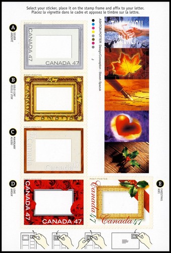 Canada Stamps, Pane of 5, Picture Postage, #1882 MNH