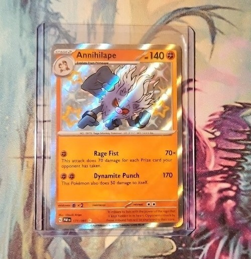Pokémon TCG Scarlet & Violet Paldean Fates Annihilape 171/091 Shiny Rare NM #Y