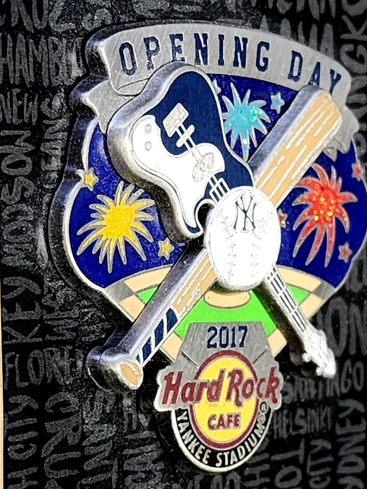 Hard Rock Cafe NY Yankee Stadium 2017 Opening Day Pin LE-300 MLB Baseball 3D Pin - Image 3 of 3