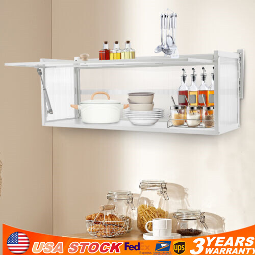 Wall-Mounted Cabinet Kitchen Wall Cabinet Storage Cabinet Flip-Up Door Cabinet