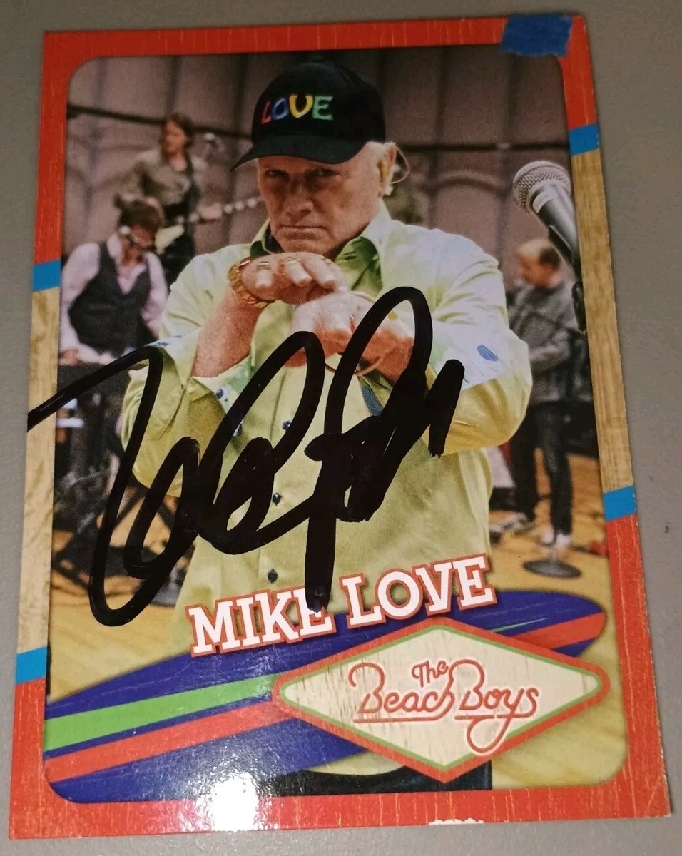 MIKE LOVE BEACH BOYS SINGER ICONIC VOICE SIGNED AUTOGRAPHED PANINI