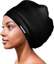 Extra Large Swim Cap - Silicone Cap for Long/Short Hair, Braids  Dreadlocks - K
