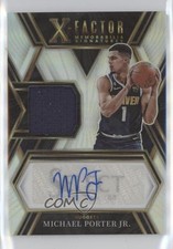2022 Select X-Factor Memorabilia Signatures 142/149 Michael Porter Jr Auto 0kr0