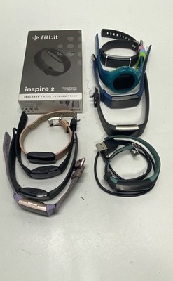 Fitbit Fitness Tracker Smartwatch Lot 7 Piece For Parts or Repair Mixed Models