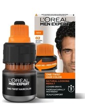 Image of LOreal Men Expert One-Twist Semi-Permanent Hair Colour 02 Natural Black Rare New