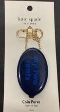 Kate Spade My Two Cents Coin Purse Keychain Bag Charm by Target NEW