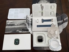 Apple Watch Ultra 3 GPS Cellular 49mm Natural Titanium-Blue Ocean Band-MINT