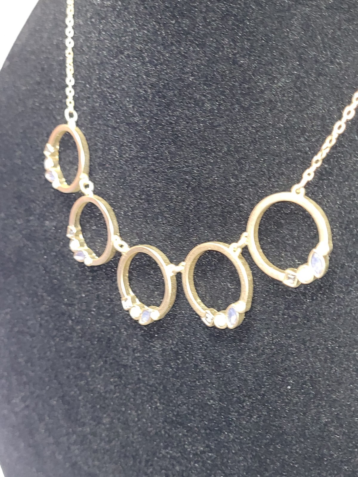 LOFT Outlet Five Circle Pendants Multicolored Rhi… - image 9