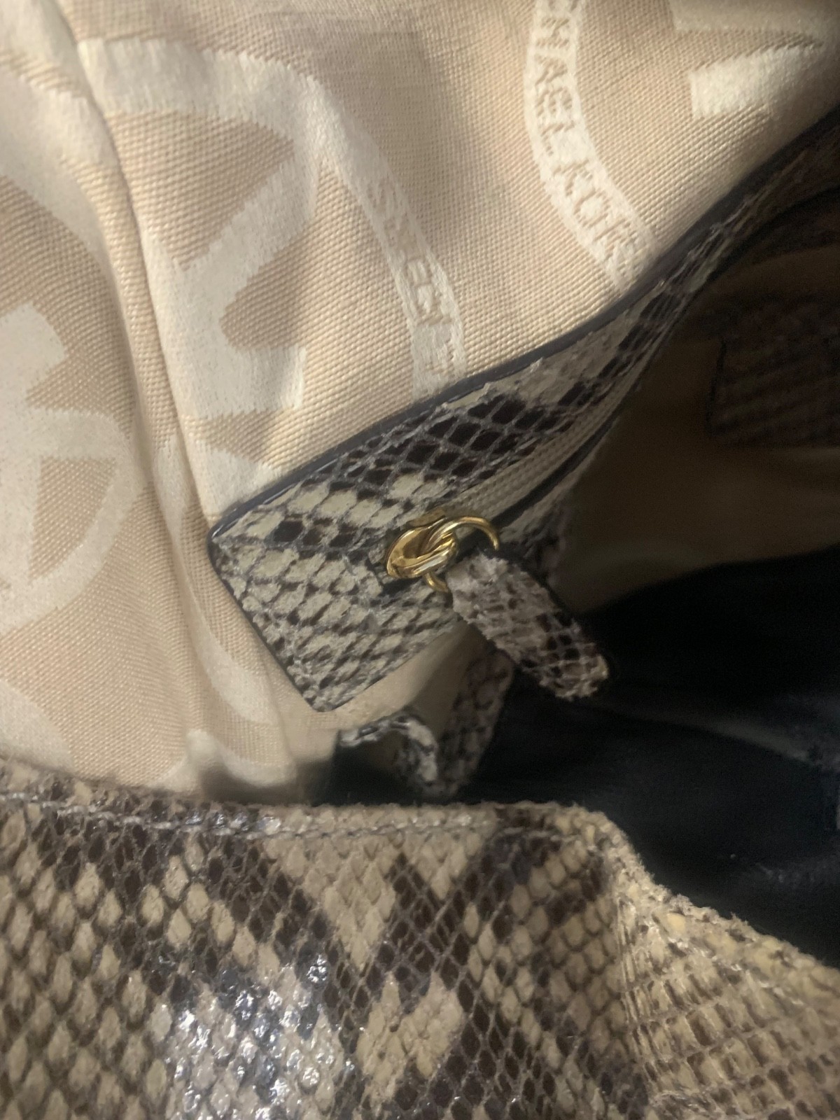 Michael Kors Authentic Python Handbag - image 8