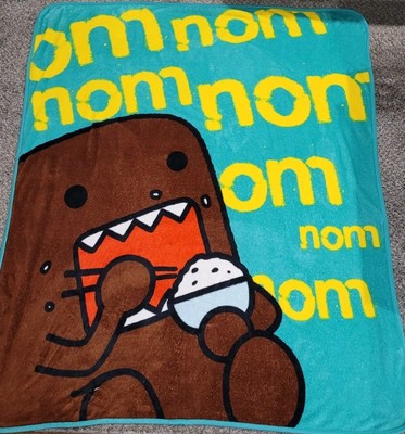 DOMO Kun Nom Nom 2011 Blanket Plush Throw Rare 50x60''