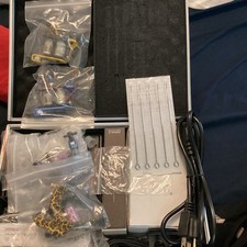 Tattoo Complete Kit 4-Coil Shader  Liner Machines, Ink, Needles, Power Supply