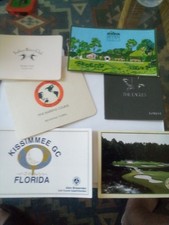 Vintage nieużywane karty wyników Florida Golf