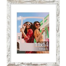Vittanly 11x14 Picture Frame, Display Pictures 8x10 with Mat or 11x14 without...