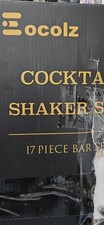 Eocolz 17-piece Bartender Cocktail Shaker Set- Stainless Steel, brand new