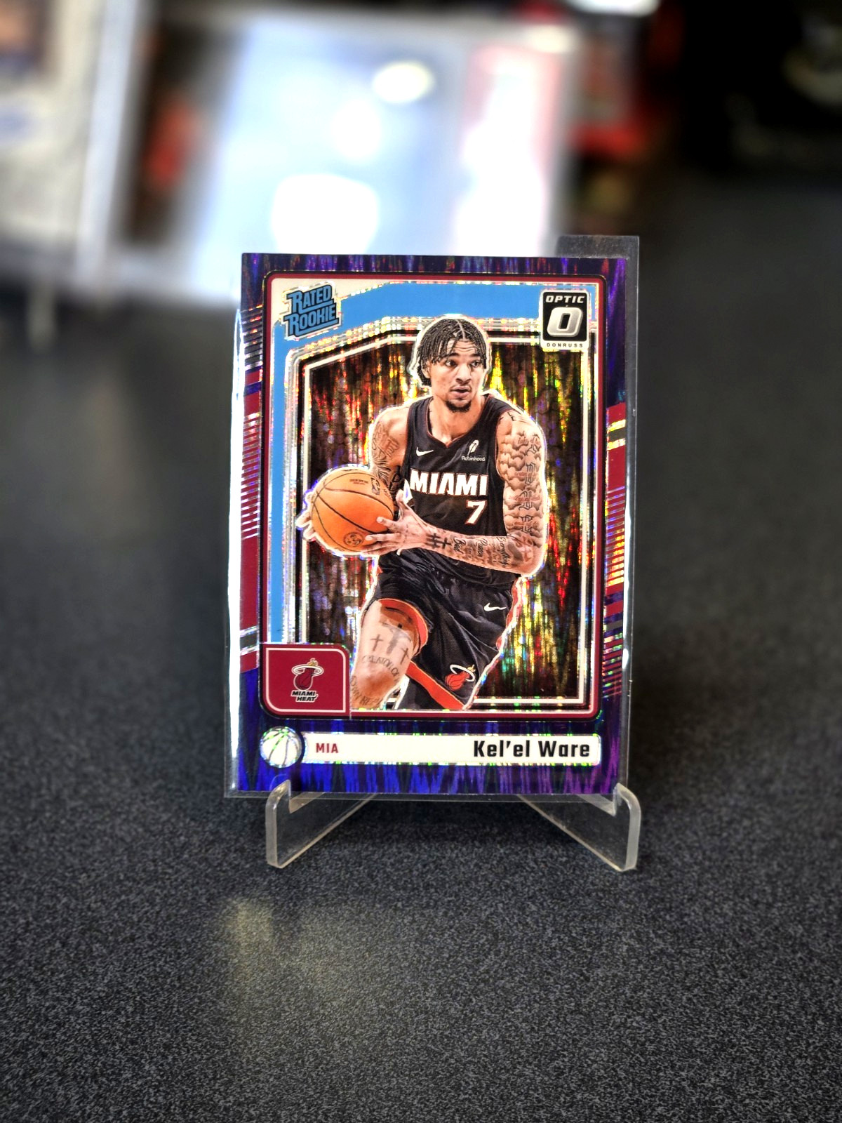 2024-25 Optic Rated Rookie RC Kelel Ware Purple Shock Prizm #280