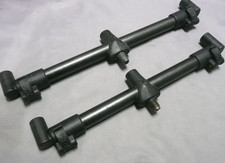 FOX ORIGINAL EURO 3 ROD ADJ BUZZ BARS-PAIR 9/10" CARP FISHING BUZZER SET UP-GREY