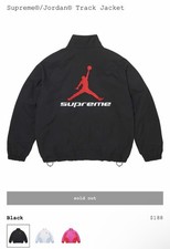 Supreme X Jordan Track Jacket Black Medium