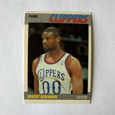 Fleer 1987-88 Fleer Benoit Benjamin Los Angeles Clippers #10 Base Set Basketball