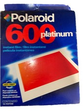  VINTAGE POLAROID 600 PLATINUM INSTANT FILM, SEALED IN BOX.- EXP 07/01.