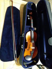 3/4 Size Acoustic Violin Fiddle Set  Case Bow Rosin for Students Beginners