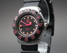 Orologio Uomo Vintage TAG HEUER Formula 1 WA1217 Nero Rosa 34mm Quarzo Dal Gi...