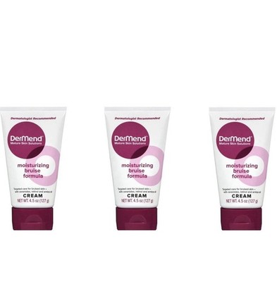 Dermend PACK OF 3 Moisturizing Bruise Formula 4.5 fl. oz. Cream New in Box