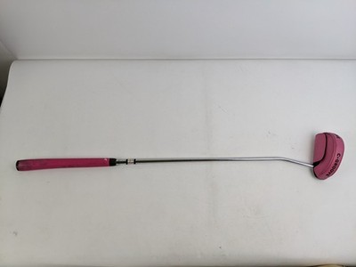 YES! Golf Victoria II C-Groove Mallet Golf Putter 32'' Right Hand Head Cover Pink