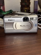 Canon PowerShot A310 Digital Camera   Black Screen CCD Issue   Case  SD