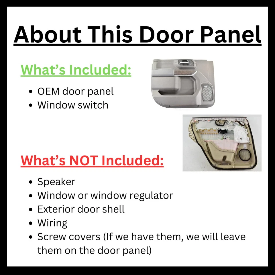 2004 Pontiac Grand Prix Left Rear Door Panel Gray Used OEM 205.GM2R04 - Изображение 3 из 4