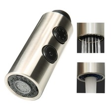 Kitchen Sink Faucet Sprayer Head, 2 Functions Sprayer Attachment for Faucet,P...