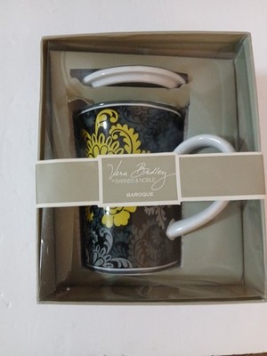 New Vera Bradley ''Baroque'' Coffee Tea Mug With Lid for Barnes & Noble NIB