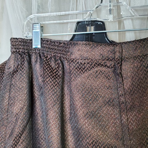 Anne Crimmins For UMI Collections Vintage Metallic Suit Skirt Set Jacket Size 16 - Picture 4 of 6