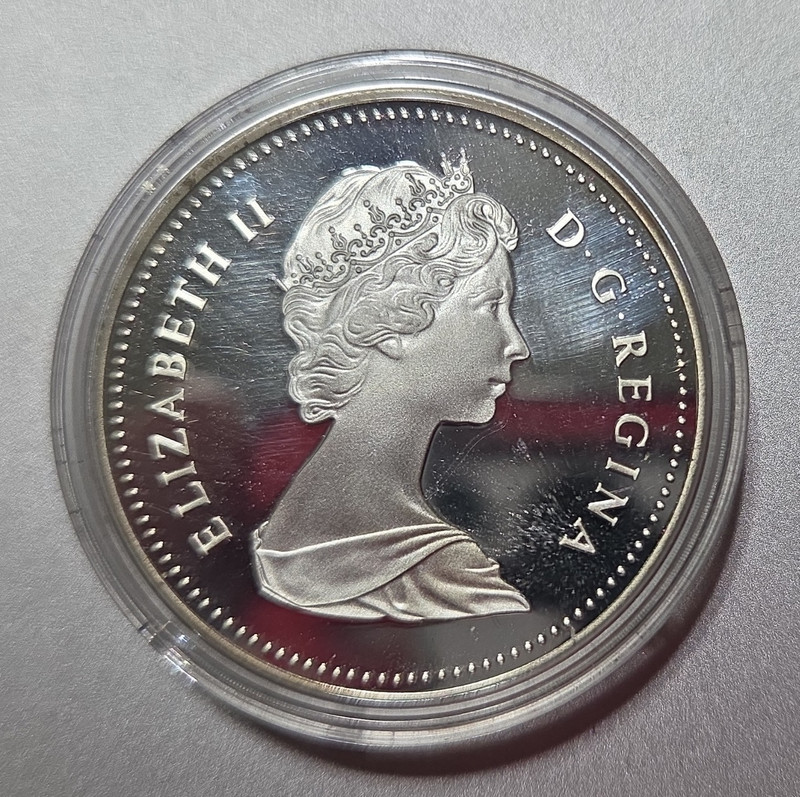 Canada 1982 $1 Regina Commemorative Proof Coin With Case  KM#125 Nickel RD 0.99