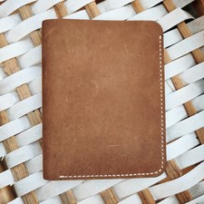 Leather Wallet Crazy Horse Men bifold Genuine Pocket Card Vintage Money Holder