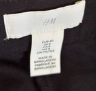 H & M SIZE 8 black high waisted wide leg linen blend pants Flowy Trousers H&M — photo 7