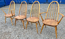 4 Ercol 365 Quaker Dining Chairs Mid Century Retro Vintage FREE DELIVERY🚚🚚🚚🚚