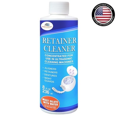 Professional Multi-Enzymatic Ultrasonic Cleaner for Retainers & Aligners 8 oz