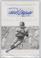 2015 National Treasures College Signatures Silver 6/25 Paul Warfield Auto 16n7