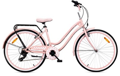 Sun Baby 26 zoll Damen Stadtrad Mädchenfahrrad 7 Gange 26x1,95 V-brake Heart