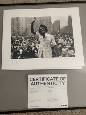 1xrun Richard E. Aaron Estate - ￼James Brown - LE￼/75 2021 W/ COA Sold out Print