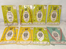 Susan Bates Circlon Circular Knitting Needles Lot of 8 vintage in orig packages