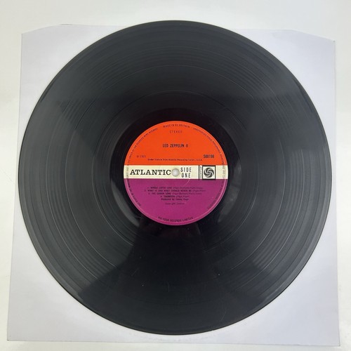 Led Zeppelin II Vinyl Record G+/G+ 1969 Early Plum Label Lemon Song Maid Credits - Picture 6 of 24