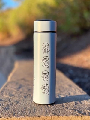 Oshawott Coffee Tumbler Tea Infuser Water Bottle, Unova Starter Otter Shell Trav - Image 1 of 4