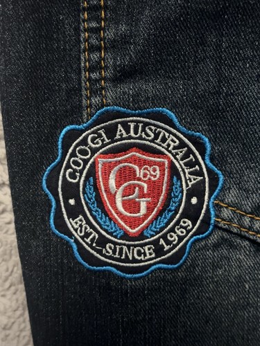 Coogi Jeans Mens 38x34 Y2K Hip Hop Baggy Embroidered Pockets Vintage 69 Dark - Picture 7 of 12