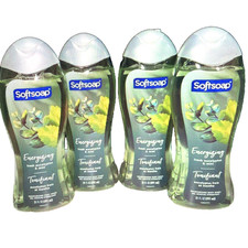 4 Pack Softsoap Body Wash ENERGIZING Fresh Eucalyptus  Mint Moisturizing 20oz