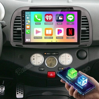 Für NISSAN MICRA 3 K12 2002-2010 Autoradio Android 15 Carplay GPS Navi BT 2+64GB