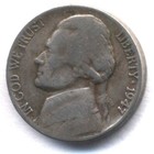 1947 P JEFFERSON NICKEL SCARCE RARE US AMERICAN OLD AUCTION  5 CENT COIN #1215